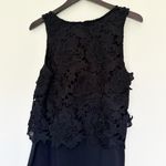 Ella Moss Black Tank Sleeveless Lace Overlay Small Photo 4