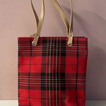 Vintage Y2K Red Tartan Plaid Tote Bag GUC Photo 0
