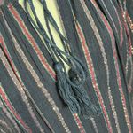 Mes Demoiselles Elize Blouse Women’s Size M Lurex Striped Cotton Peasant Top Blue Size M Photo 7