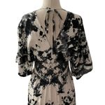Japna  Black & White Tie Dye Maxi Dress w/ Side Slit Women Size XS | 21-4 Photo 4