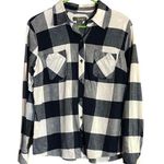 Natural Reflections Blue & White Checkered Button Down Flannel Shirt Photo 0