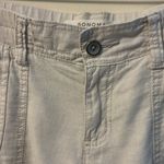 Sonoma Cream Beige Cargo Shorts Women’s Size 6 Linen Photo 4