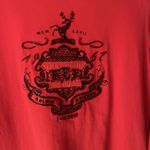 Ralph Lauren LRL Lauren  Size Medium‎ Red Holiday Reindeer Beaded Old Money Shirt Photo 3