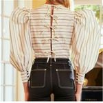 Hunter Bell  Self Tie Back Closure Hudson Off White Multi Cotton Blend Size x small  Photo 0