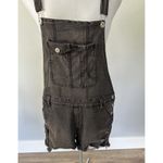 No Boundaries  Black Denim Shorts Overalls Photo 8