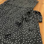 SheIn Polka Dot Black White Wrap Skirt Cami Mini Dress Smocked Back Photo 1