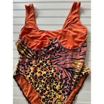 Iconswim Womens XXL One Piece Swimsuit Swim Beach Resort Cruise Colorful Orange Photo 2