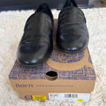 Born Belina Black Leather Crocodile Embossed Slip On Loafer Women's 9 NEW w/ Box Photo 0