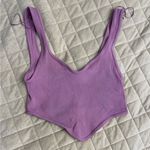 ZARA  Purple Ribbed Tank Top Photo 0
