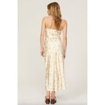 Holzweiler Eila Satin Floral Maxi Slip Dress Yellow Womens Size Medium Photo 13