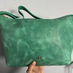Portland Leather Large Slouchy Shoulder Bag in Reef Green Photo 9