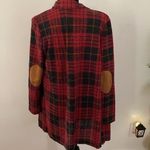 FancyQube Plaid  Cardigan Sweater EUC Photo 2
