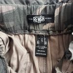 REWASH Green & Tan Camo High Waist Paperbag Pants Photo 5