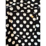 Kate Spade  Black With White Apple Pattern "Broome Street” Slim Jeans Size 27 Photo 3