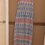 CAbi In the Sun Aztec Slit Multi Color Maxi Dress XS Photo 2