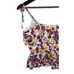 J.Crew Floral Sleeveless Tie Shoulder Top Ruffle Elastic Waist S Colorful #3837 Photo 7