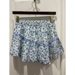 Love Shack Fancy LoveShakeFancy Memphis Mini Skirt in Blue Jay Song Sz 00 P Photo 1