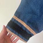 New Directions Denim Jacket Embroidered Safari Animals Giraffe Elephant Palm Blue Size XL Photo 6