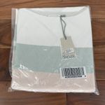 Barefoot Dreams  CozyChic Ultra Lite Ocean‎ Breeze Poncho Stripe Photo 2