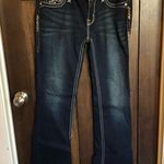 Rock Revival  Jazlyn Size 29 Boot Cut Jeans Dark Wash Blingy Pocket Western Photo 0