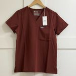 FIGS  Women's Catarina One Pocket Scrub Top in Walnut, Size Small Photo 6