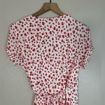 & Other Stories & Other Stories Los Angeles Atelier Red Floral Mini Wrap Dress US 6 Photo 9