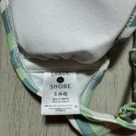 Shade & Shore Women's Wrap Halter Bikini‎ Top  Green/White Size Small (4-6) Photo 4