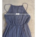 Women’s Casual Navy/Denim Colored Midi Dress Medium Blue Photo 4