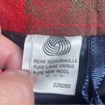 Geiger Austria Wool Pleated Skirt Womens 38 Colorful Plaid w/ Pockets & Lined Photo 5