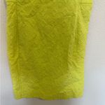 Banana Republic x Milly Collection Neon Yellow Sheath Mini Dress Jacquard Size 4 Photo 4