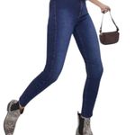 We The Free free people miles away dark wash raw hem skinny jeans size 28 Photo 0