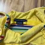 Ralph Lauren 90’s  Women Sz S Yellow Striped Tank Top Built in Shelf Bra Cotton Photo 1