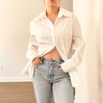 Attention  White Button-Up Shirt Photo 4