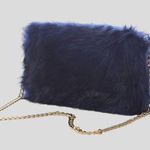 Urban Expression Urban Expressions black faux fur gold chain purse! Photo 5
