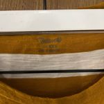 Madewell  TShirt Women's Cotton White Yellow Striped Crew Neck ShortSleev… Photo 3