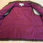 Merona  Brown Vest Women’s Size Medium Zip Up Fleece Lining Photo 4