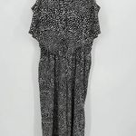 Bar III  Jumpsuit Women SMALL Black Cream Polka Dot Sleeveless Pockets Romper Photo 0