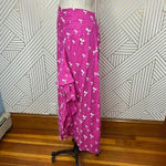 All Things Mochi Ola Maxi Skirt Embroidered Ruffle Floral Pink Size Medium Photo 5