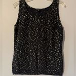 Lafayette 148 New York Black and Gold Tank Top size medium Photo 0
