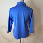 Lopez Desert Dry blue collared long sleeve golf polo shirt M Size M Photo 3