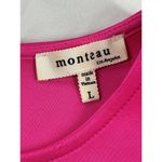Monteau  Pink Peplum Top Women's Large Polyester & Spandex Barbie Legally Blonde Photo 1