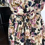 Who What Wear Puff Sleeve Floral Button Front Dress XS Belted Pockets Size XS/S Photo 5