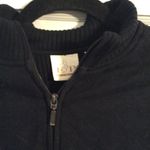 Golf womens EP sweater zip up front long sleeve Small S black textured Photo 2