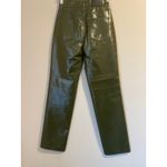 Pistola  Cassie Super High Rise Straight Pants in Olive Vinyl Women's sz. 24 Photo 3