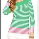 Lilly Pulitzer  | Color Block Striped Maria Boat Neck Knit Sweater Sz XS Photo 1