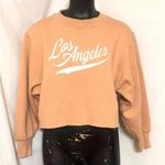Wild Fable Los Angeles Blush Peach Cropped Sweatshirt Size Medium Photo 0