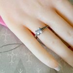 💍 Princess Ring, Size 8 Silver Photo 5