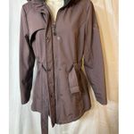 Gerry Softshell Belted Jacket Womens S Removable Hood Warm Faux Fur Coat Red Photo 5