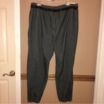 Chico's Chico’s Black Label Herringbone Pull On Ankle Jogger Pants Grey 3 Photo 1