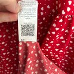 Emery Rose White Heart Print on Red Baby Doll Dress Size Small Photo 4